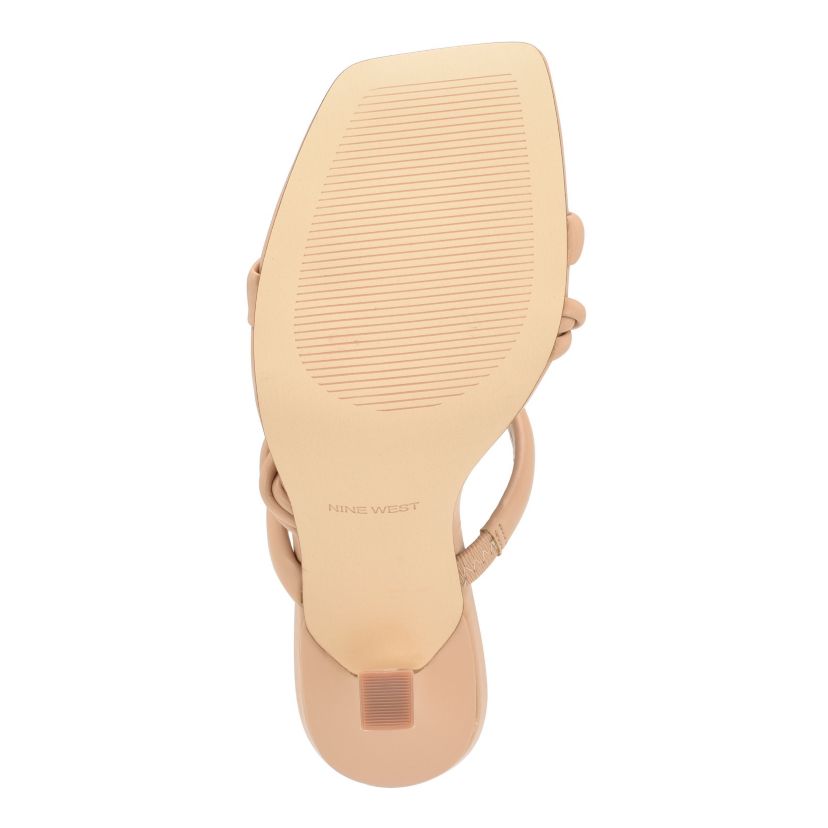 Yester Strappy Heeled Slide Dress Sandals