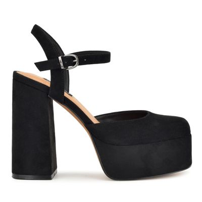 Stacie Adjustable Strap Block Heel Dress Pumps