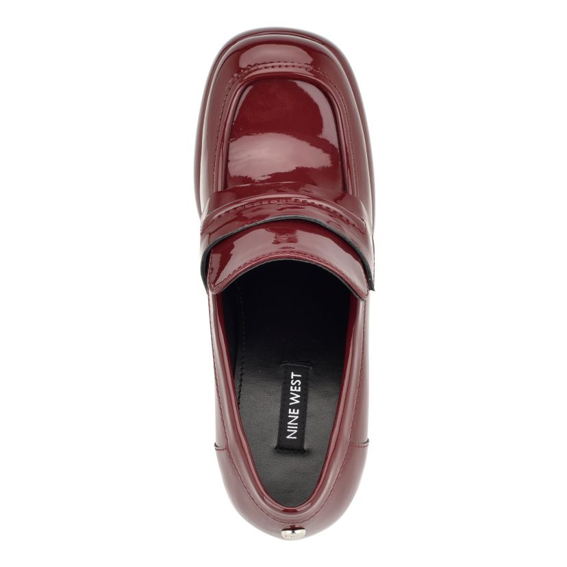 Verge Slip-on Square Toe Block Heel Loafers