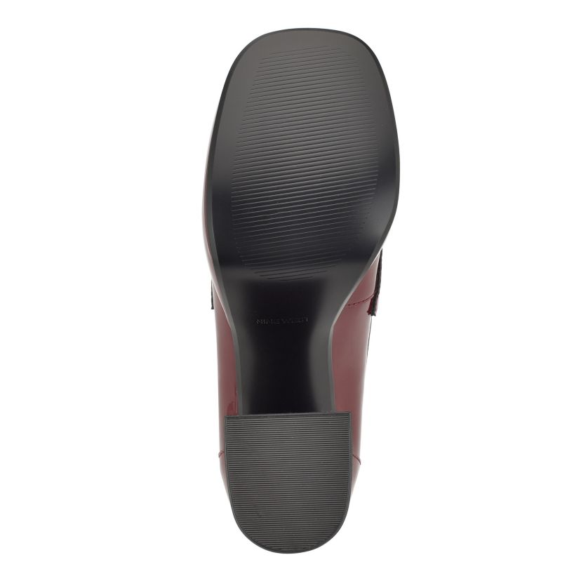 Verge Slip-on Square Toe Block Heel Loafers