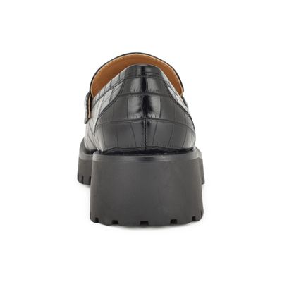 Allmy Round Toe Lug Sole Casual Loafers