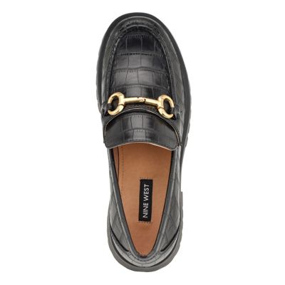 Allmy Round Toe Lug Sole Casual Loafers