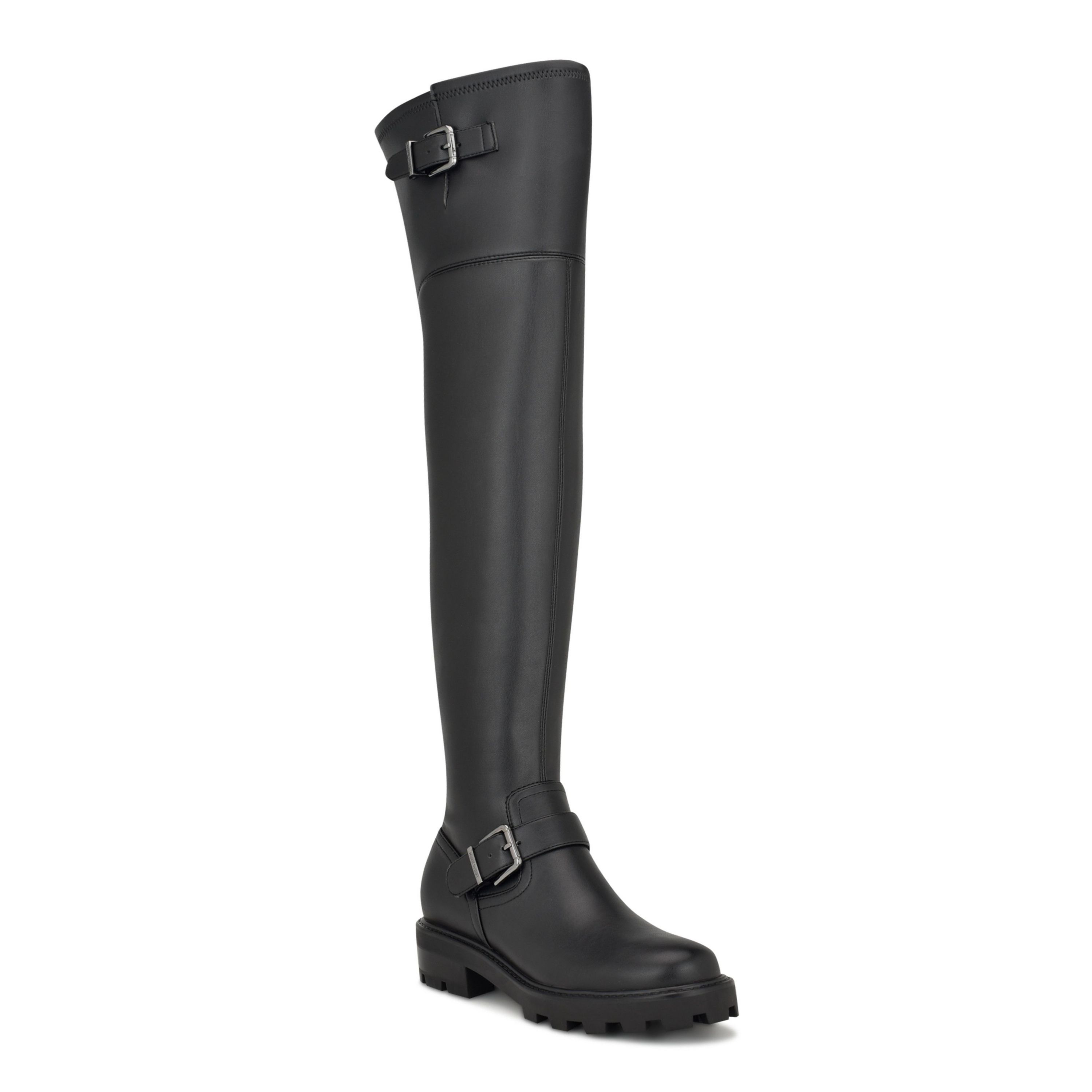 Nans Lug Sole Casual Over The Knee Boots