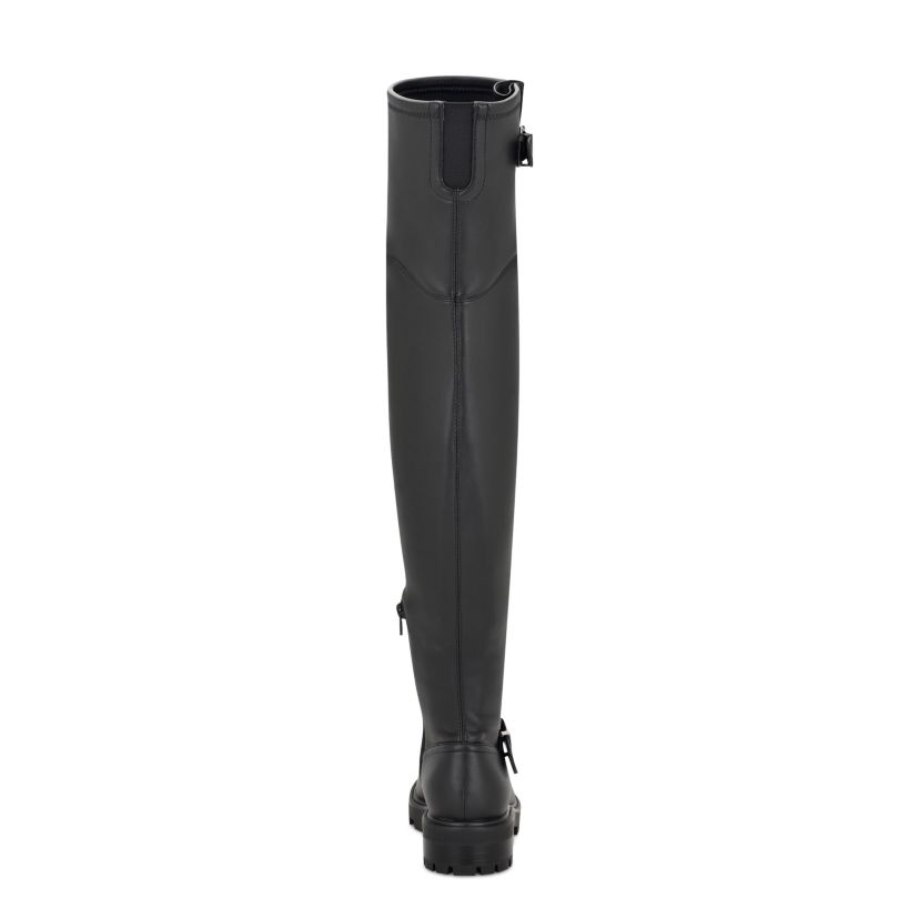 Nans Lug Sole Casual Over The Knee Boots