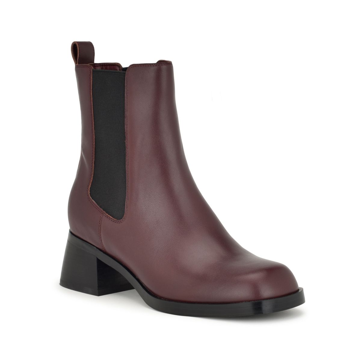 Leriv Square Toe Block Heel Casual Booties