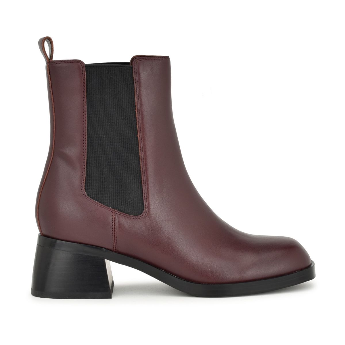 Leriv Square Toe Block Heel Casual Booties