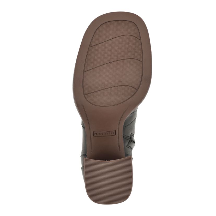 Donad Square Toe Block Heel Dress Booties