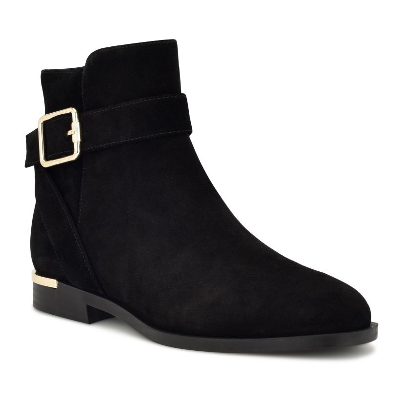 Alleva Almond Toe Casual Ankle Booties
