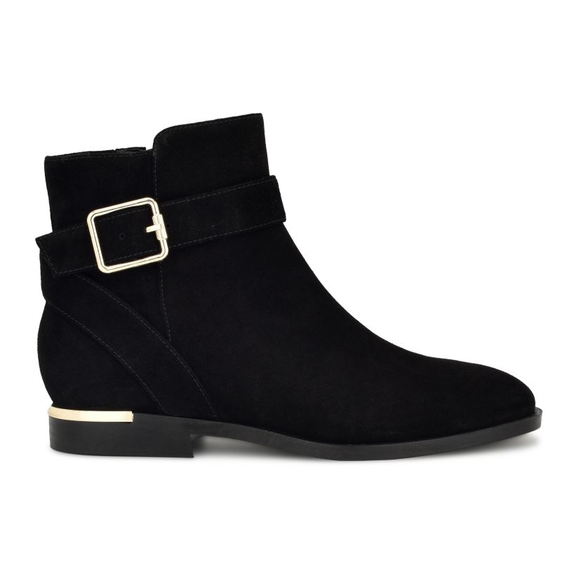 Alleva Almond Toe Casual Ankle Booties