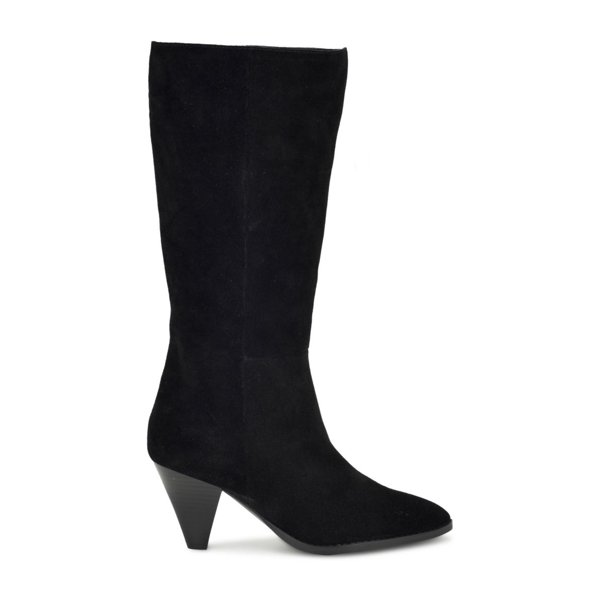 Ceynote Almond Toe Cone Heel Dress Boots