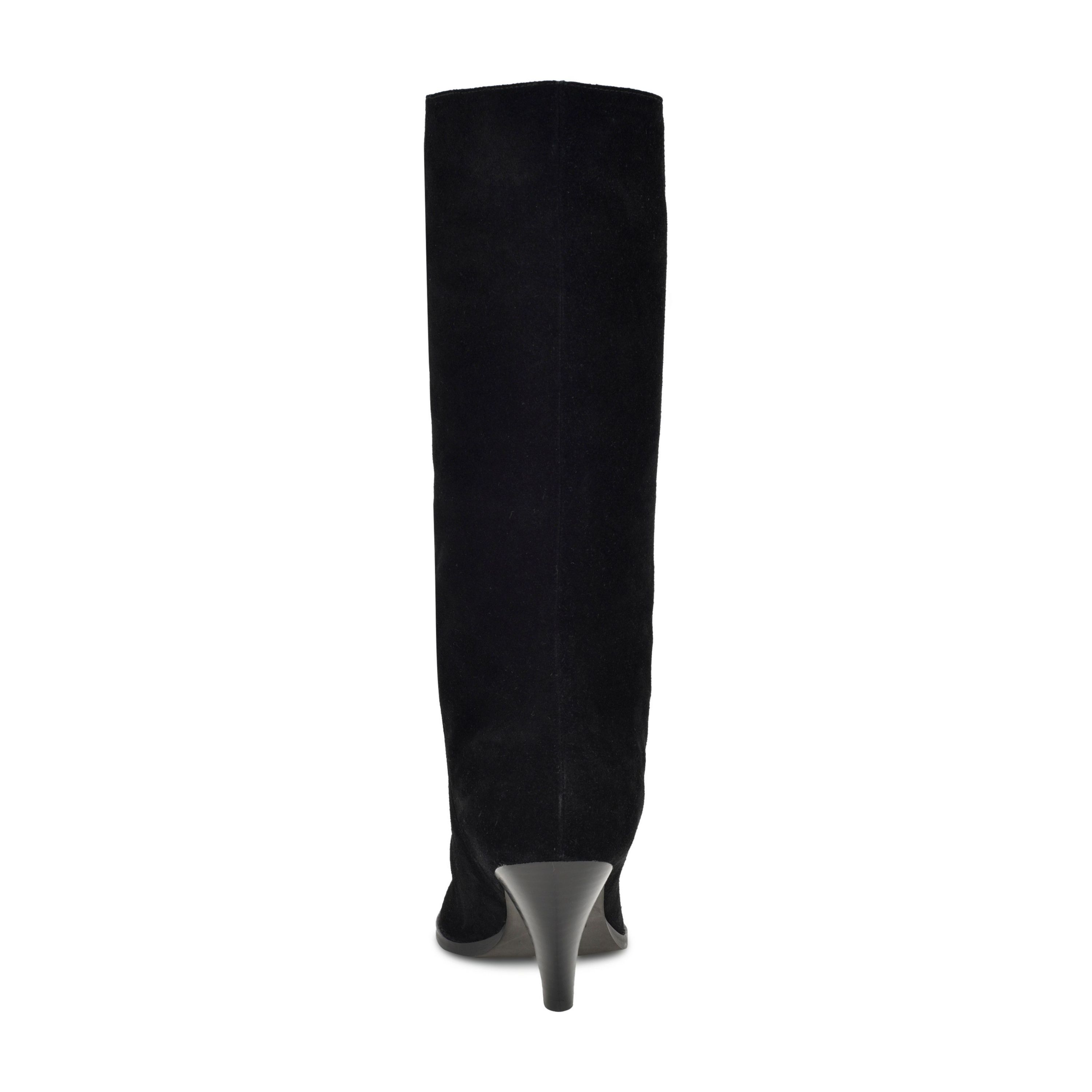 Ceynote Almond Toe Cone Heel Dress Boots