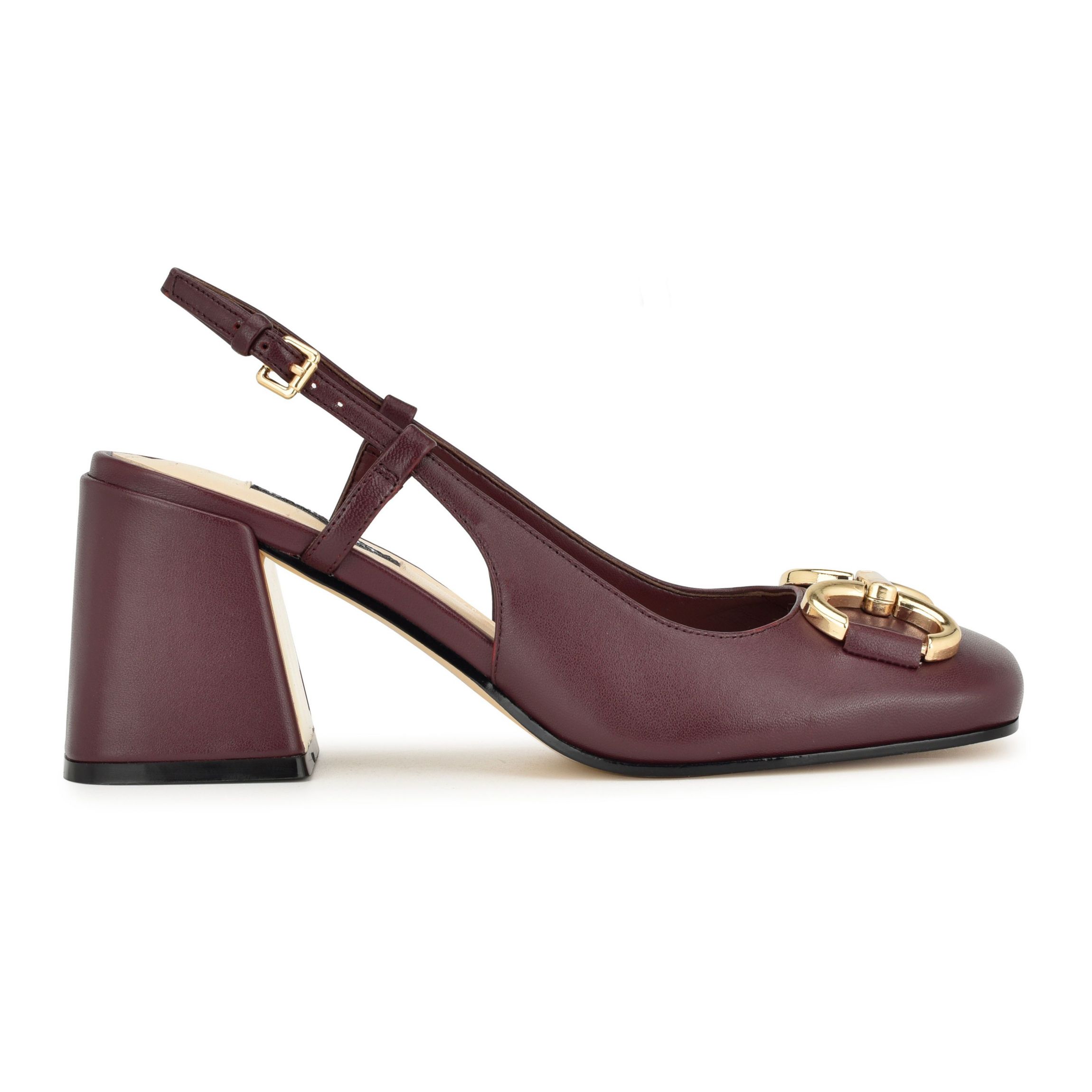 Cast Block Heel Square Toe Dress Pumps