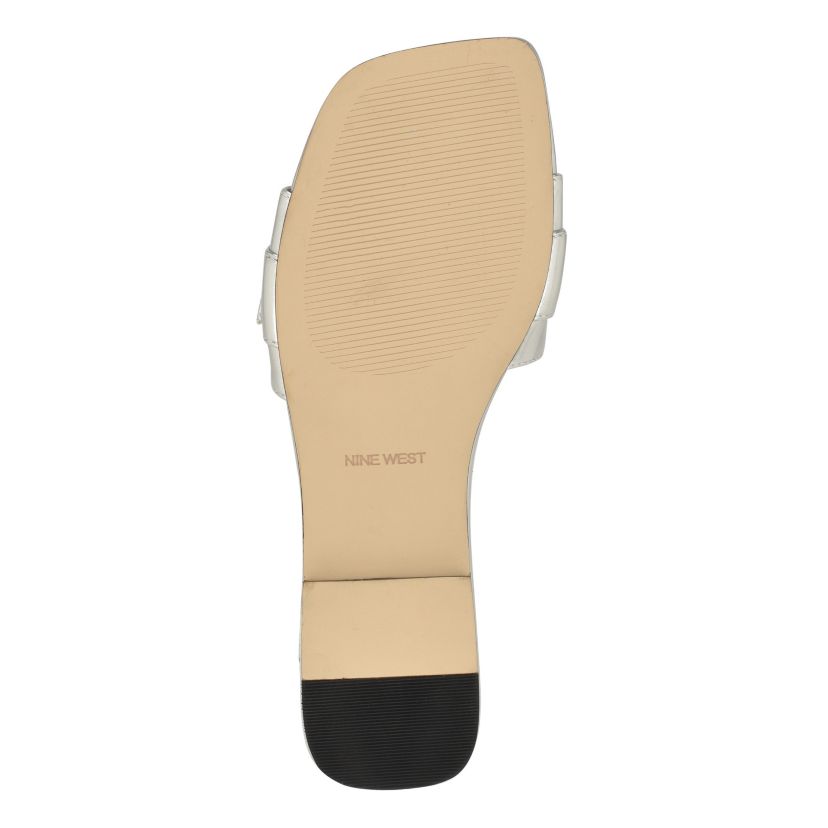 Matter Slip-on Embellished Flat Sandals