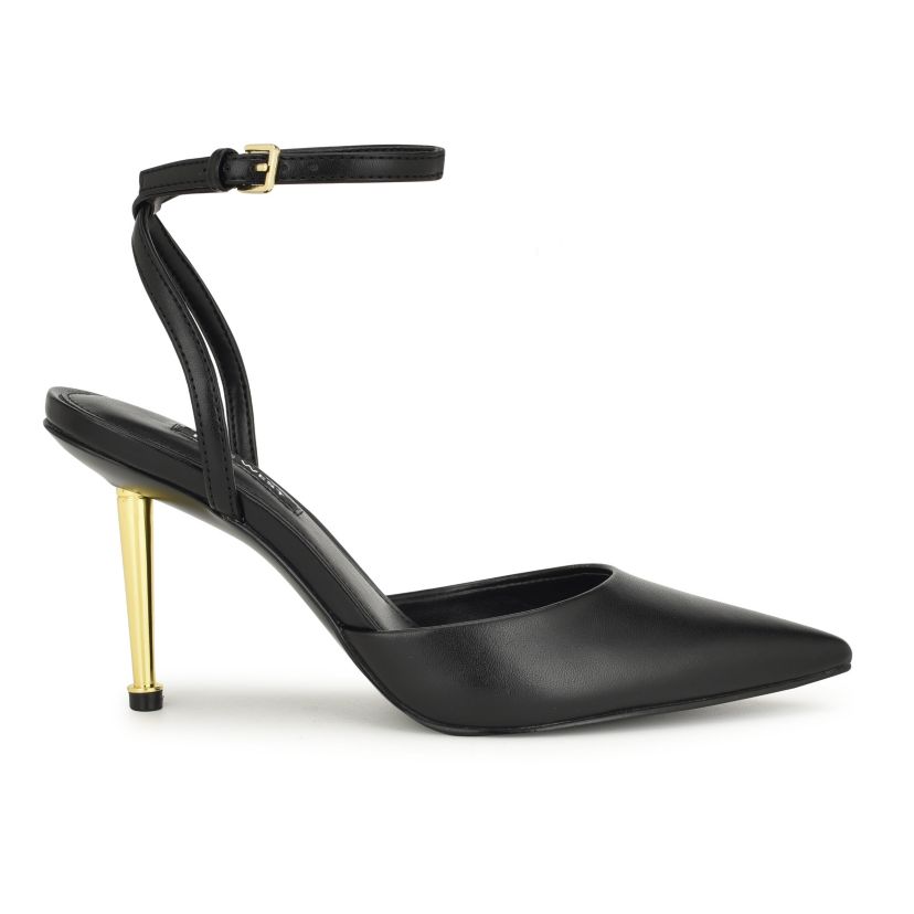 Plaza Adjustable Ankle Strap Dress Pumps