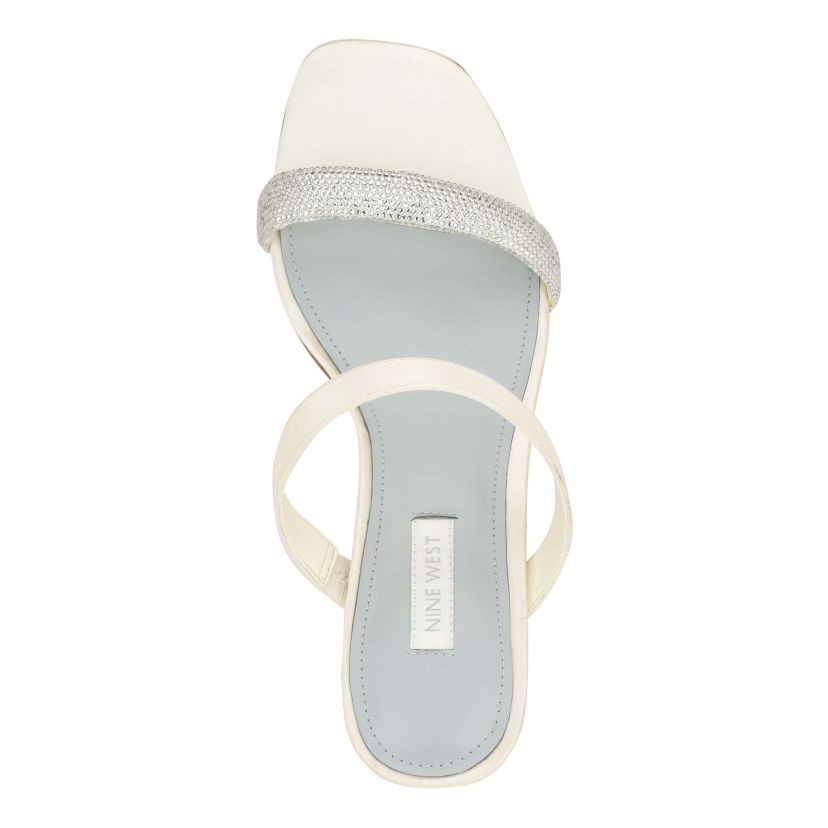Shimme Bridal Tapered Heel Dress Sandals