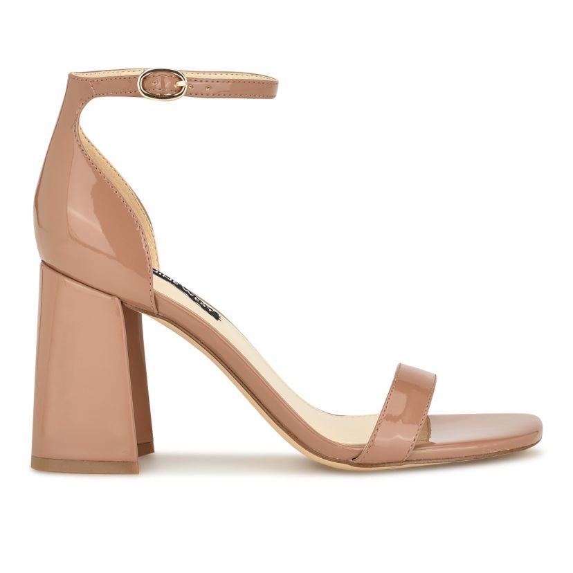 Ilea Block Heel Square Toe Dress Sandals