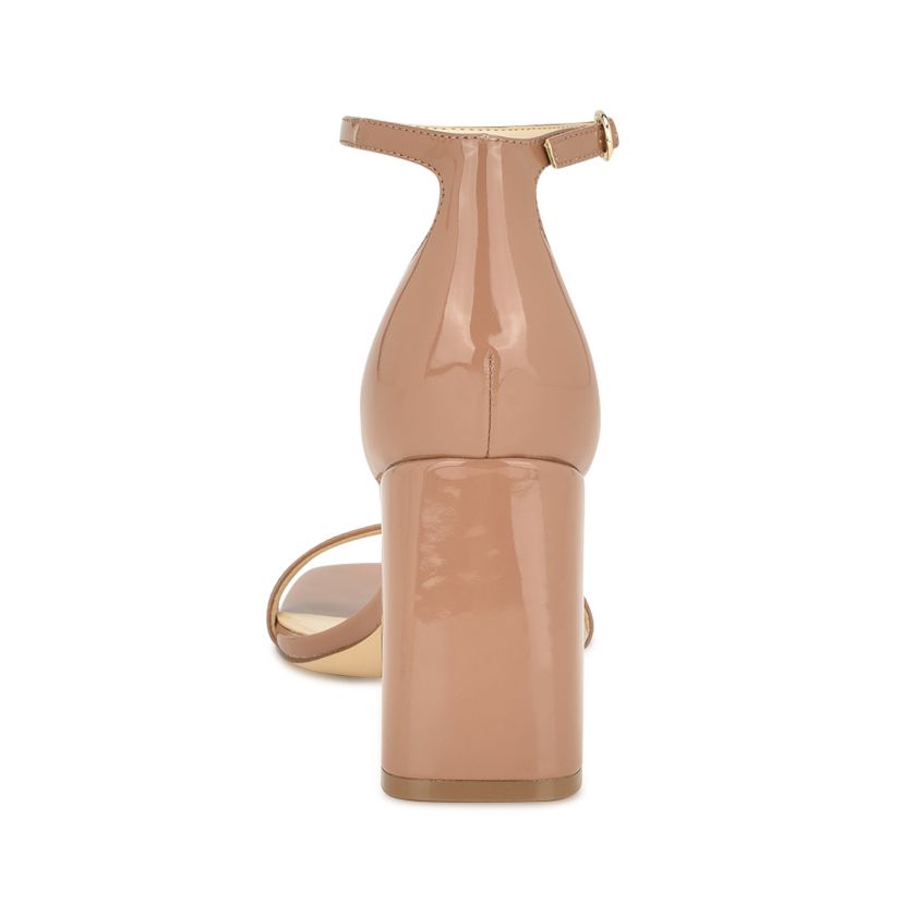 Ilea Block Heel Square Toe Dress Sandals