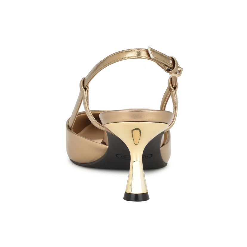 Rowen Kitten Heel Pointy Toe Slingback Dress Pumps