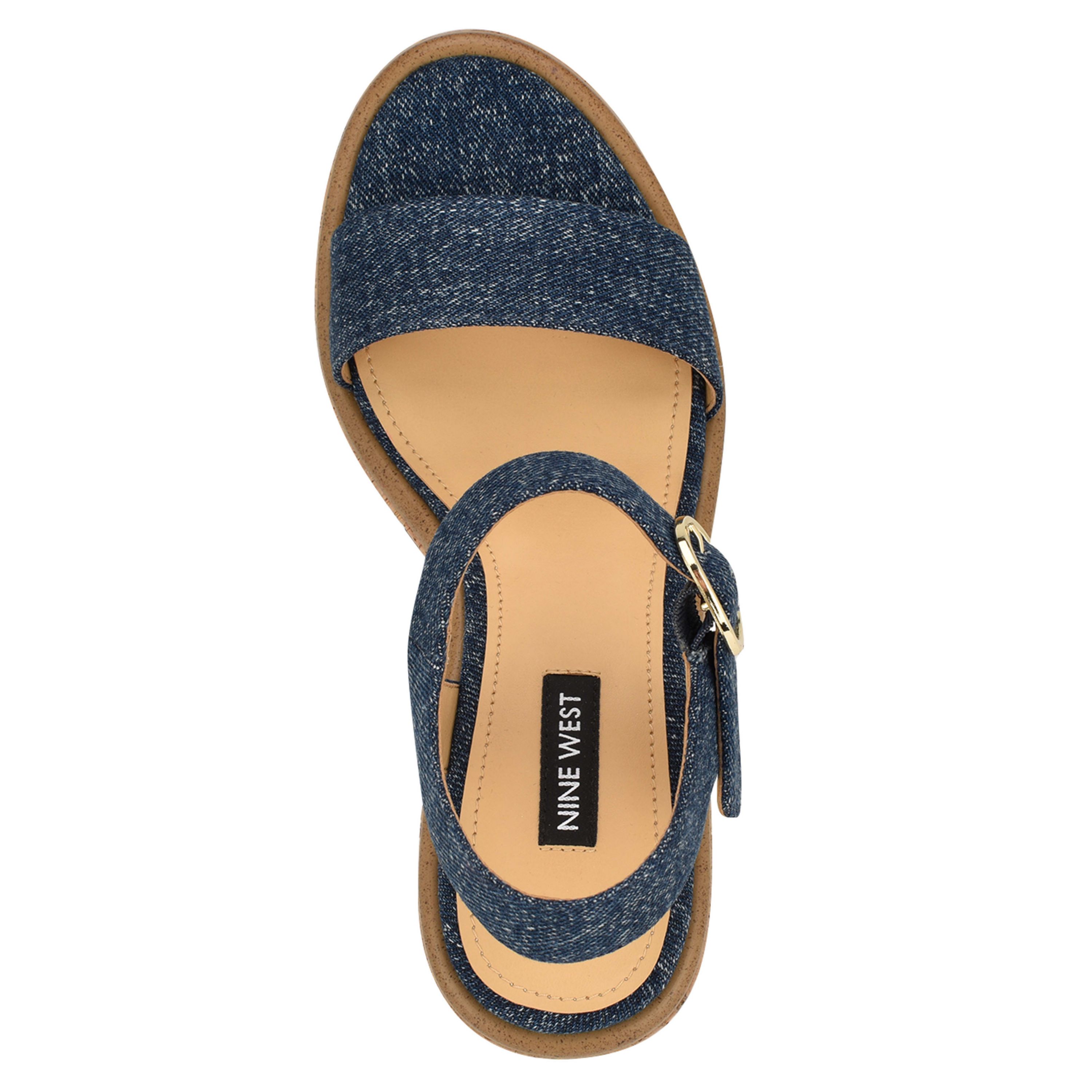 Amye Adjustable Ankle Strap Wedge Sandals