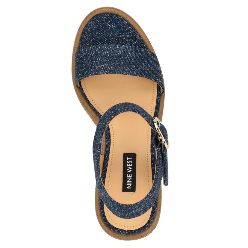 Amye Adjustable Ankle Strap Wedge Sandals