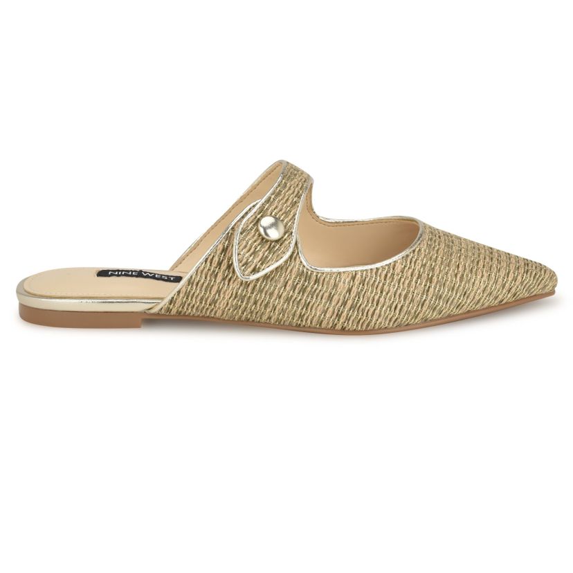 Barbra Pointy Toe Slip-on Flat Mules