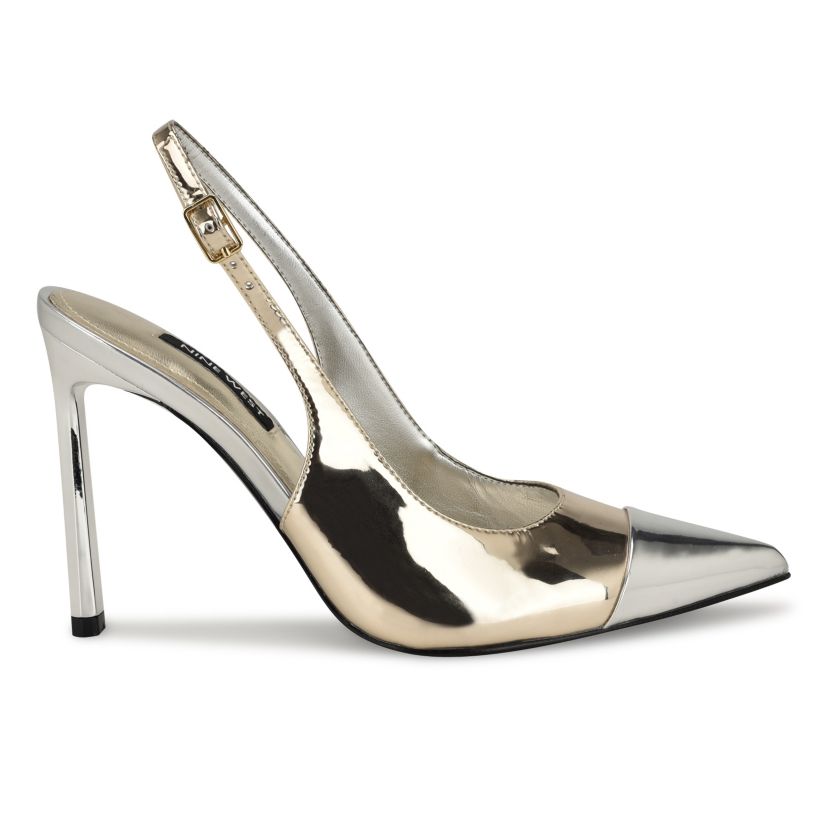 Fabele Pointy Toe Dress Slingback Pumps