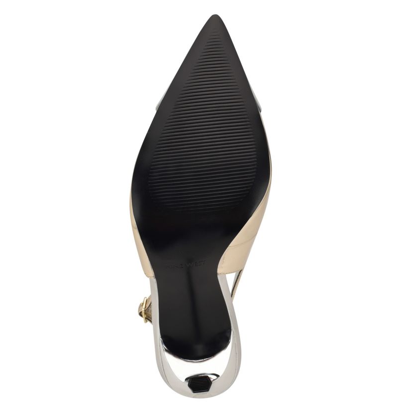 Fabele Pointy Toe Dress Slingback Pumps