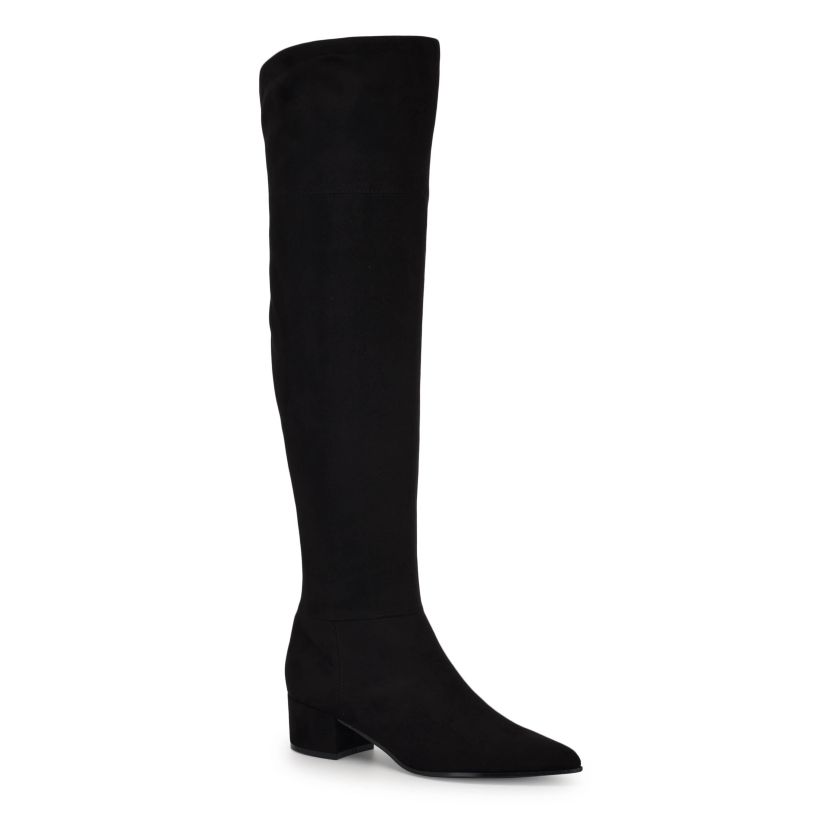 Maner Over The Knee Pointy Toe Dress Boots