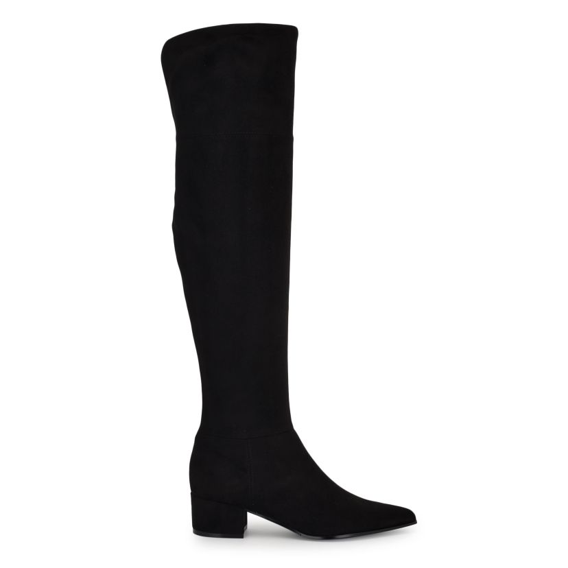 Maner Over The Knee Pointy Toe Dress Boots