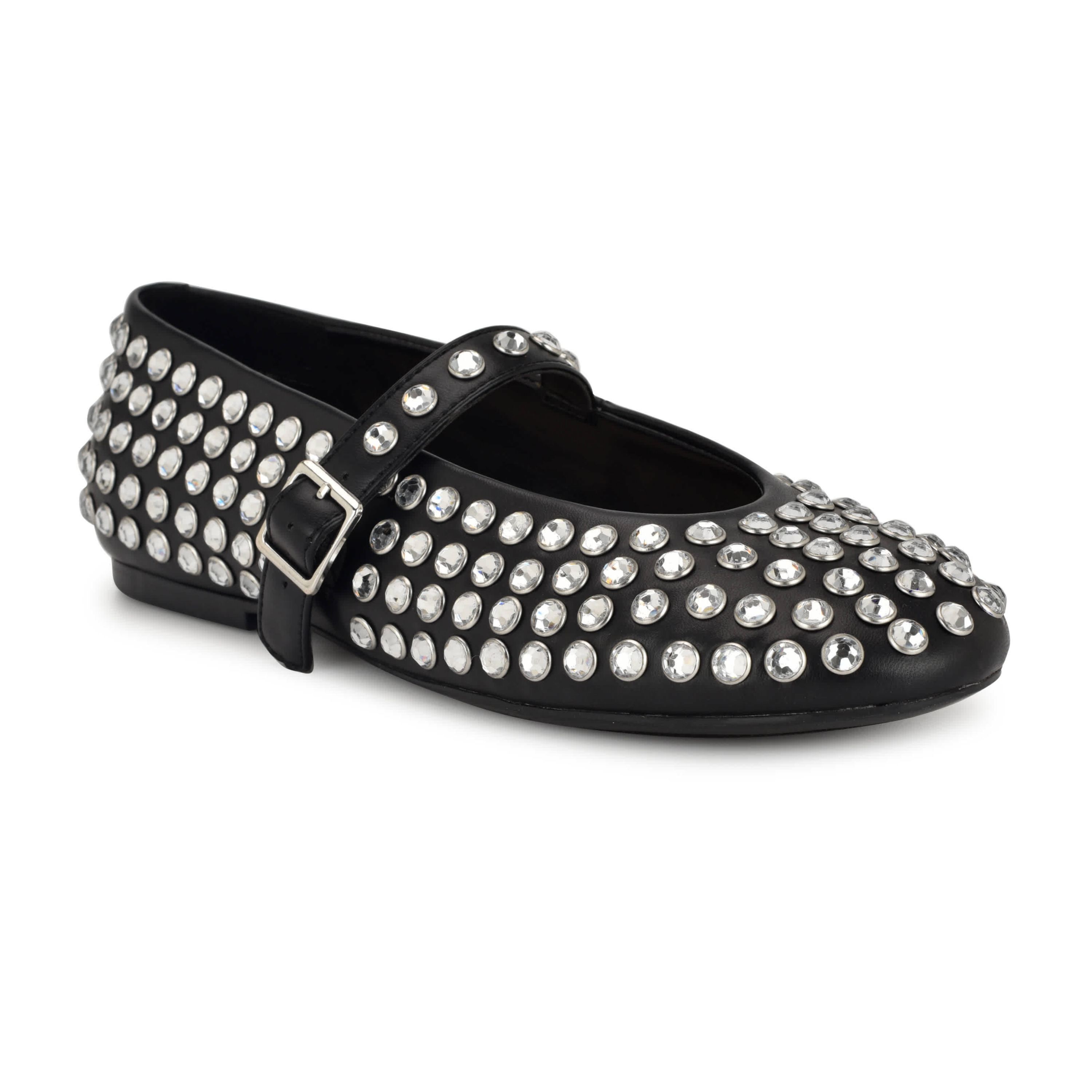 Emmil Round Toe Embellished Dress Flats