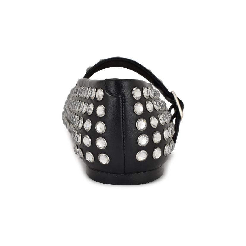 Emmil Round Toe Embellished Dress Flats