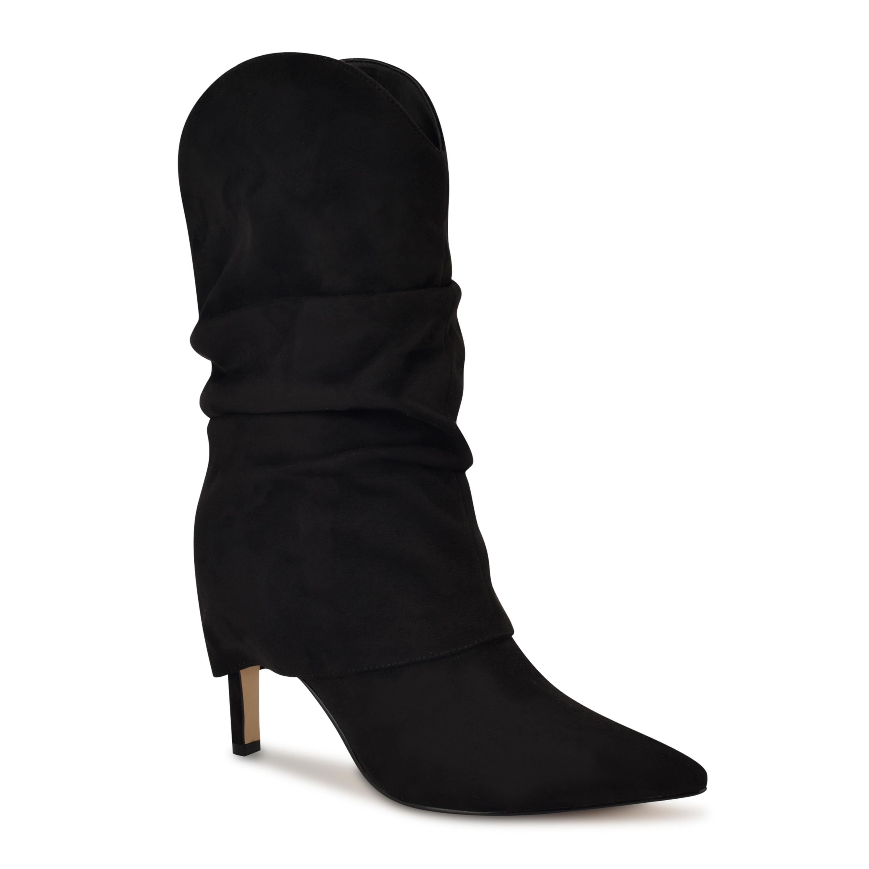 Glitch Pointy Toe Slouchy Dress Boots