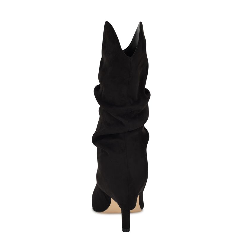 Glitch Pointy Toe Slouchy Dress Boots