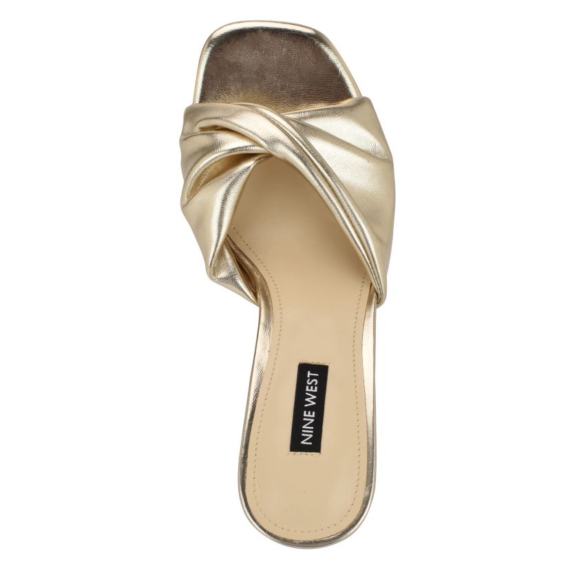 Nikhil Slip-on Square Toe Wedge Sandals