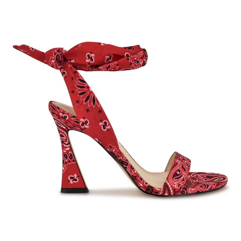 Nine West Kelsie Sandal | Women's | Red | Size 8 | Sandals