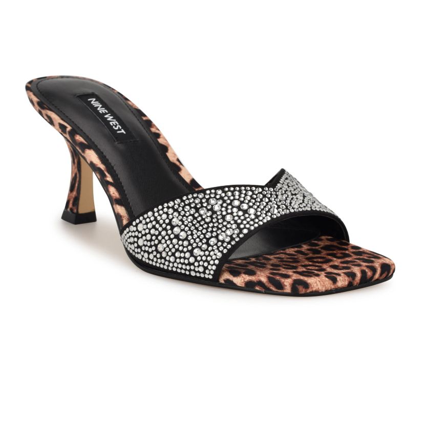 Rokke Slip-on Tapered Heel Dress Sandals