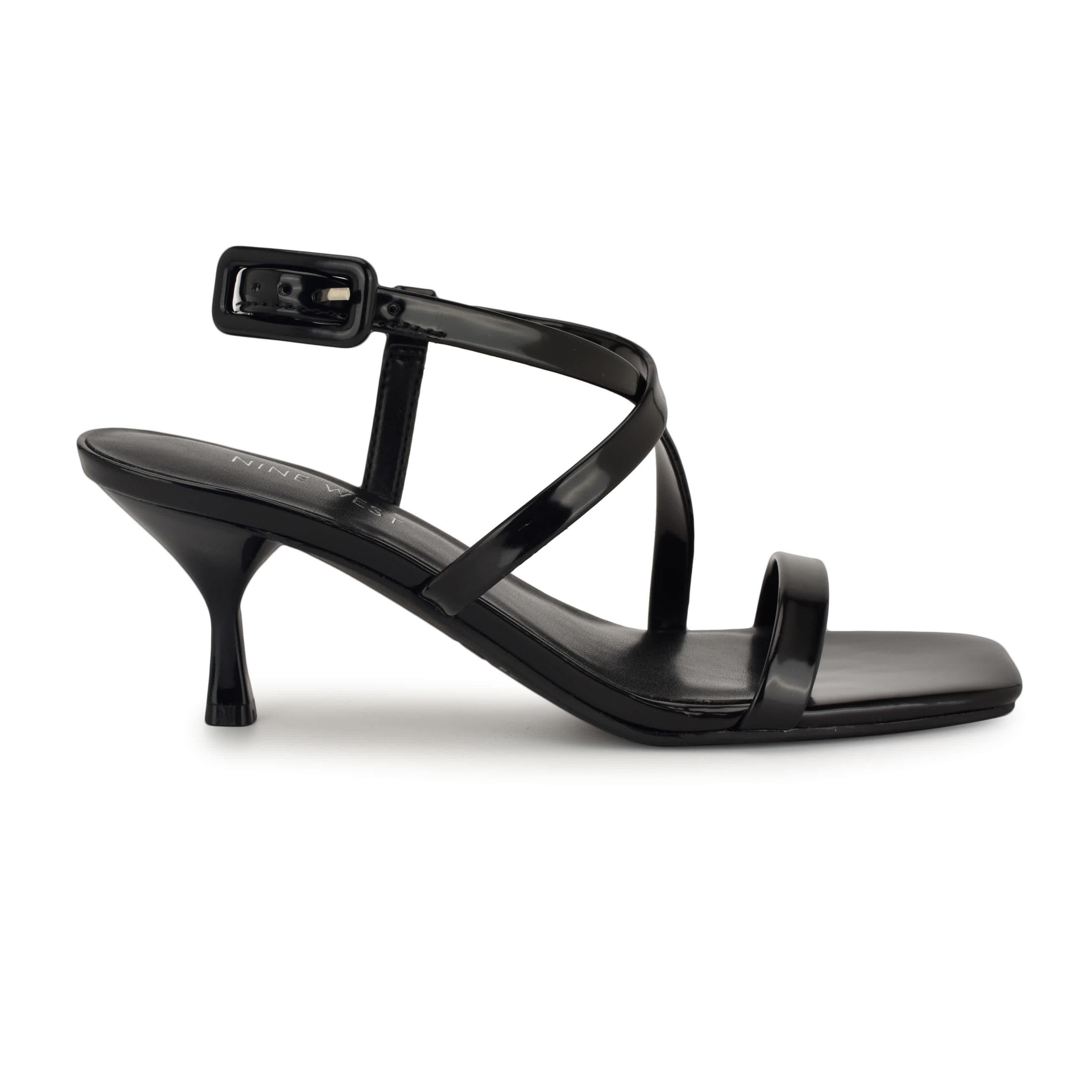 Hinell Square Toe Tapered Heel Dress Sandals