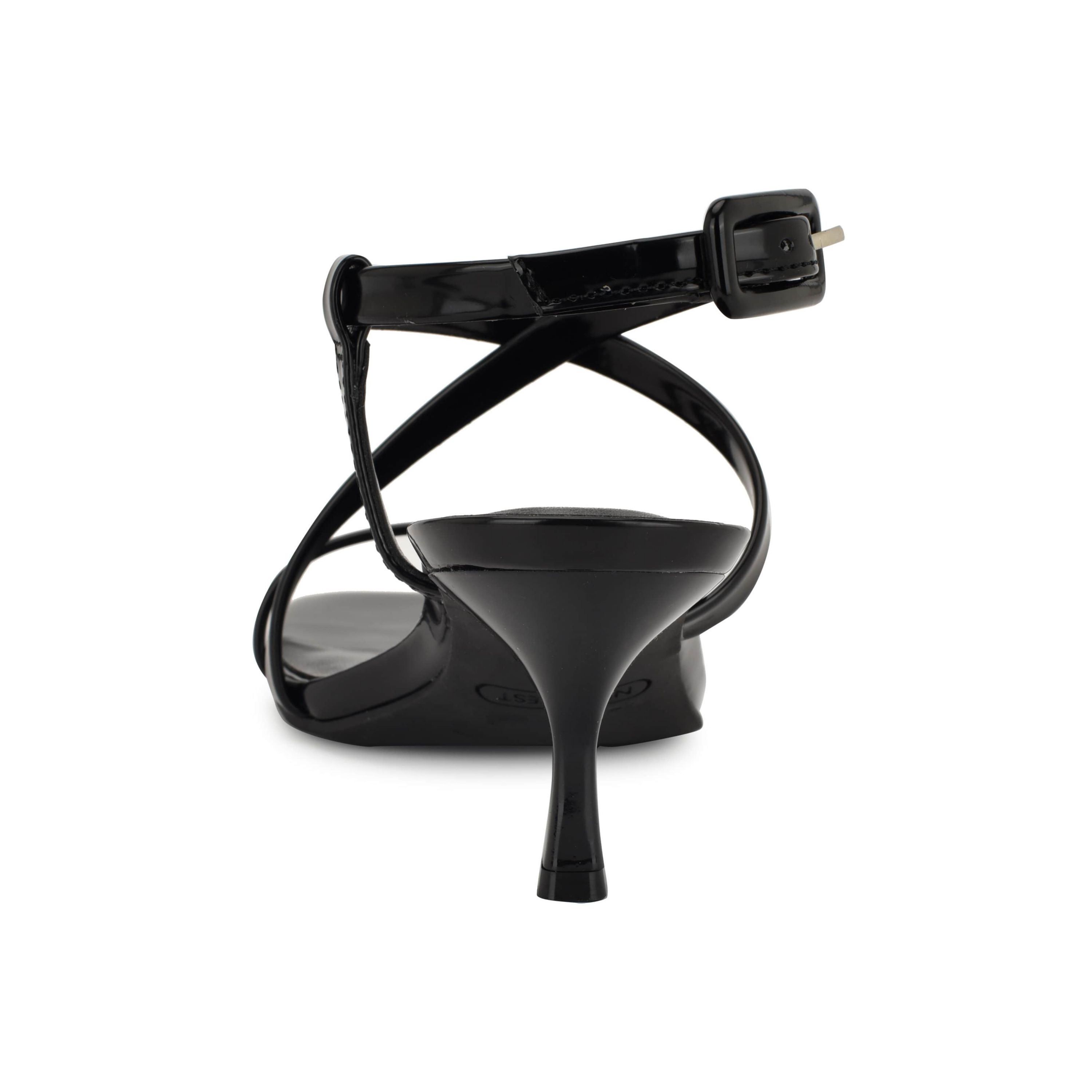 Hinell Square Toe Tapered Heel Dress Sandals