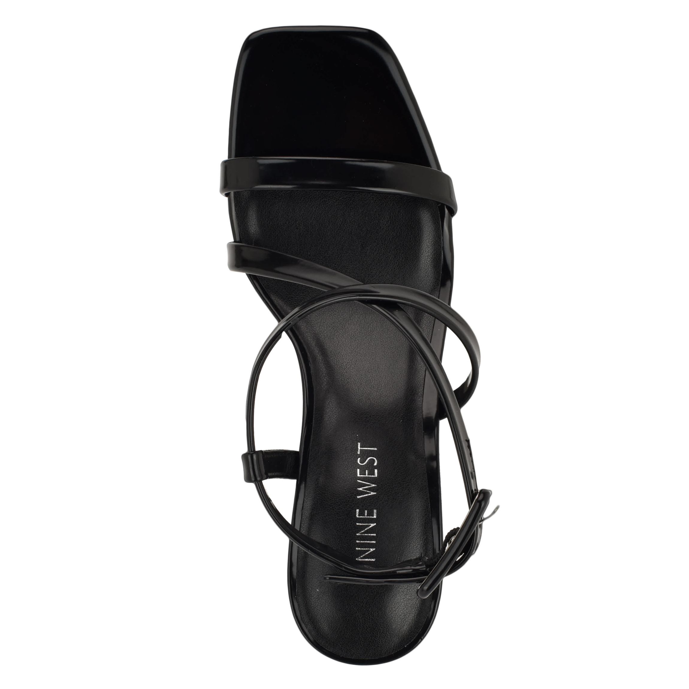 Hinell Square Toe Tapered Heel Dress Sandals