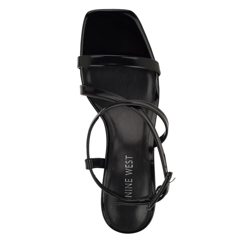 Hinell Square Toe Tapered Heel Dress Sandals