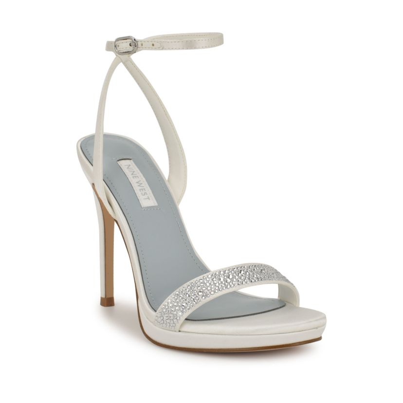 Loola Bridal Open Toe Ankle Strap Dress Sandals
