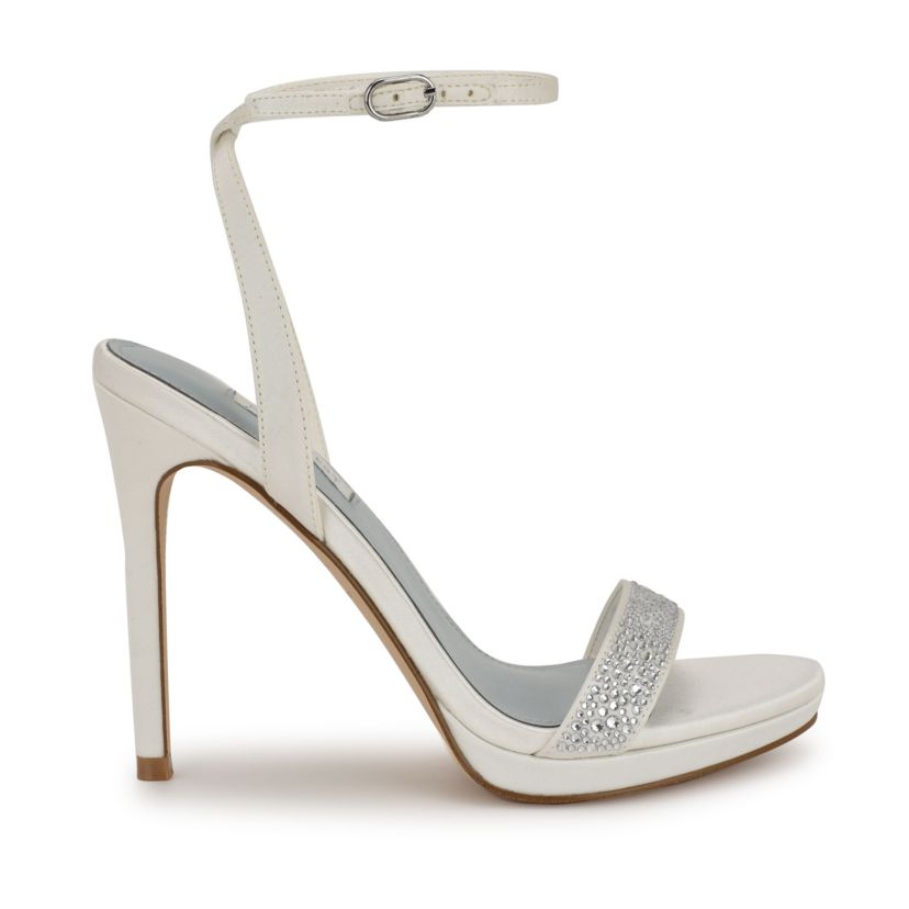 Loola Bridal Open Toe Ankle Strap Dress Sandals