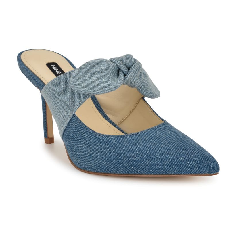 Demmure Slip-on Pointy Toe Dress Mules