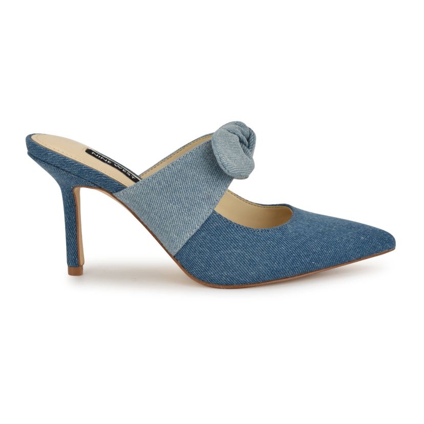 Demmure Slip-on Pointy Toe Dress Mules
