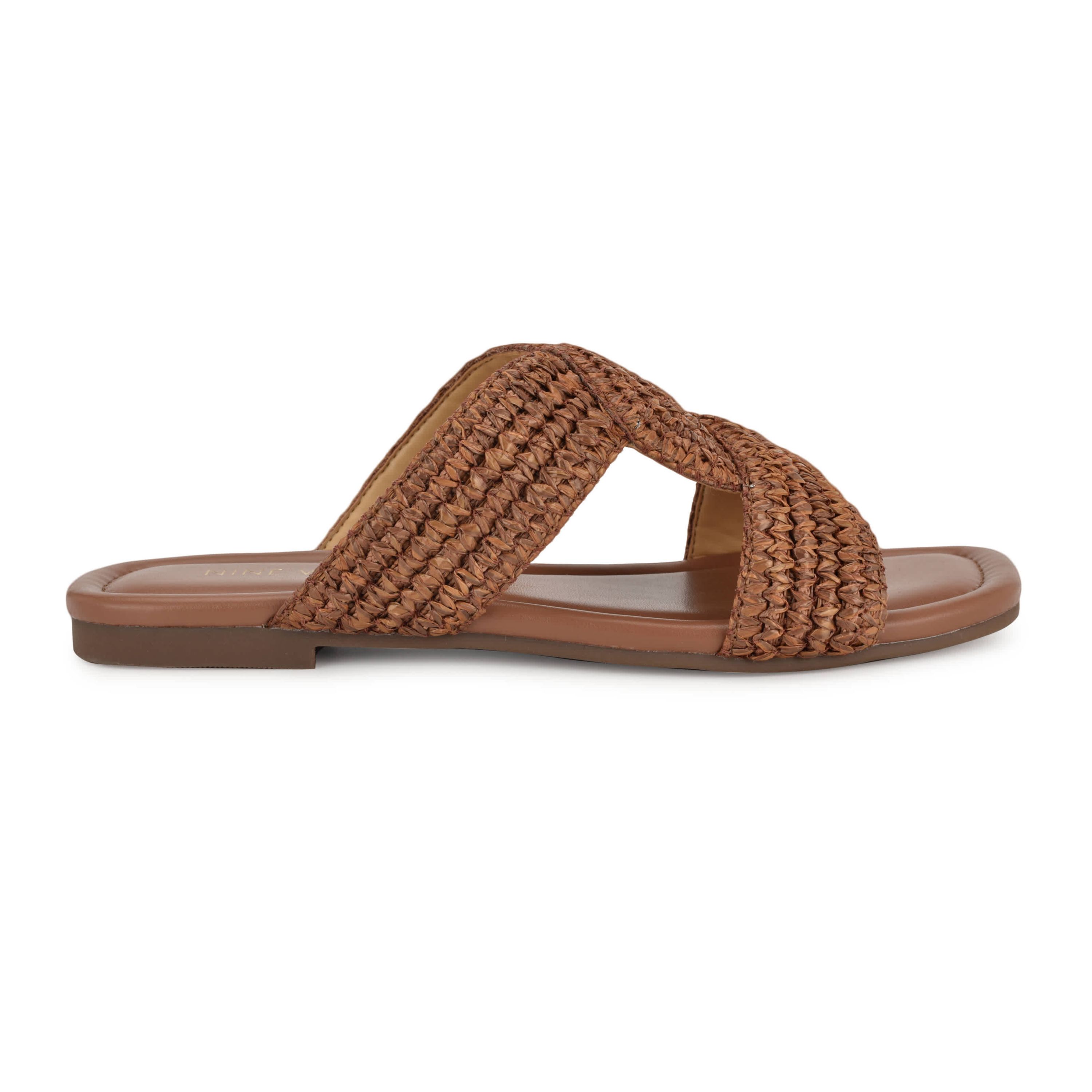 Quara Slip-on Flat Square Toe Casual Sandals