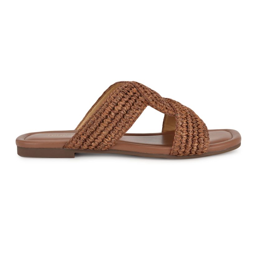 Quara Slip-on Flat Square Toe Casual Sandals