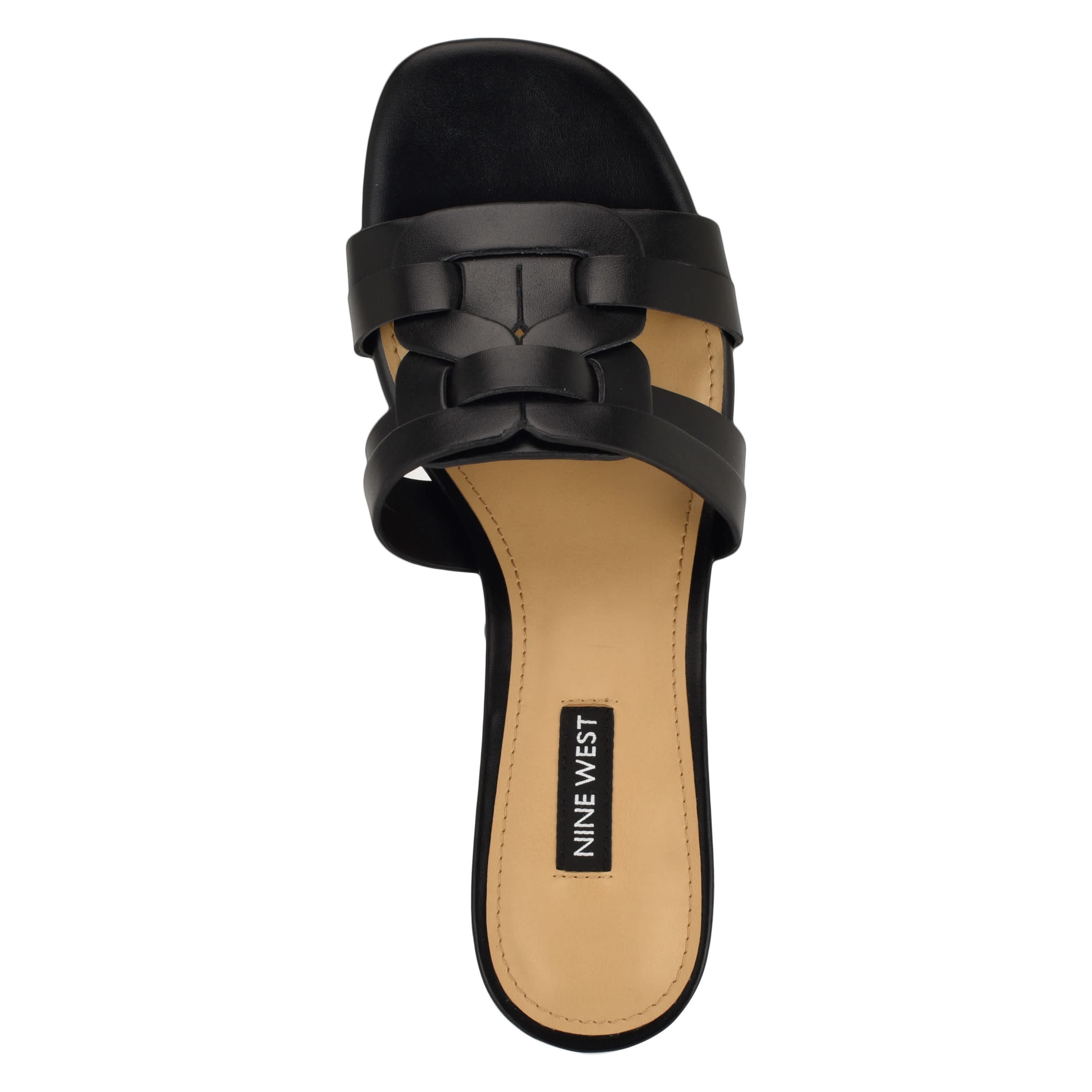 Gennie Slip-on Open Toe Block Heel Dress Sandals