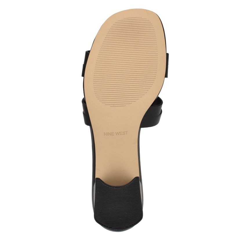 Gennie Slip-on Open Toe Block Heel Dress Sandals