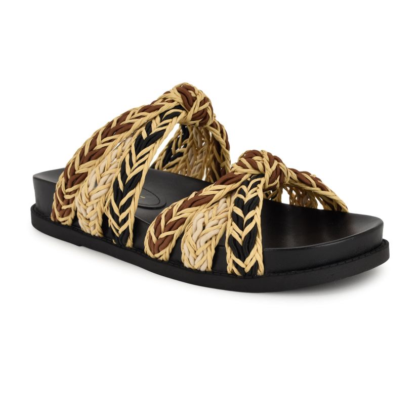 Gilma Round Toe Slip-on Casual flat Sandals
