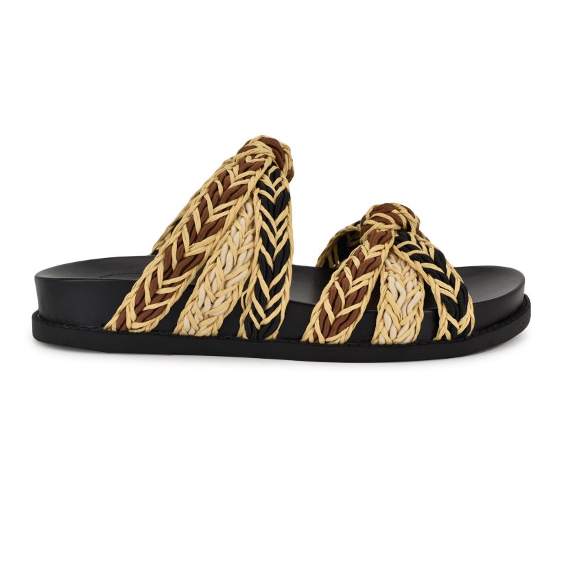 Gilma Round Toe Slip-on Casual flat Sandals